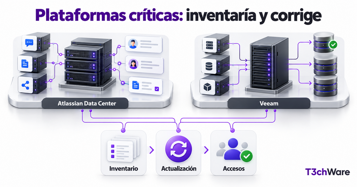 Atlassian y Veeam: avisos para plataformas empresariales y copias