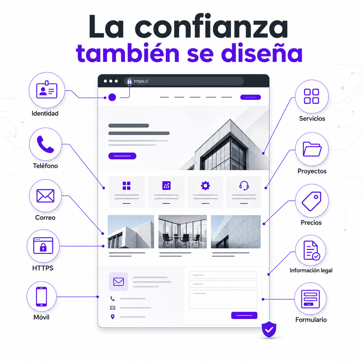 10 elementos que hacen que una página web transmita confianza