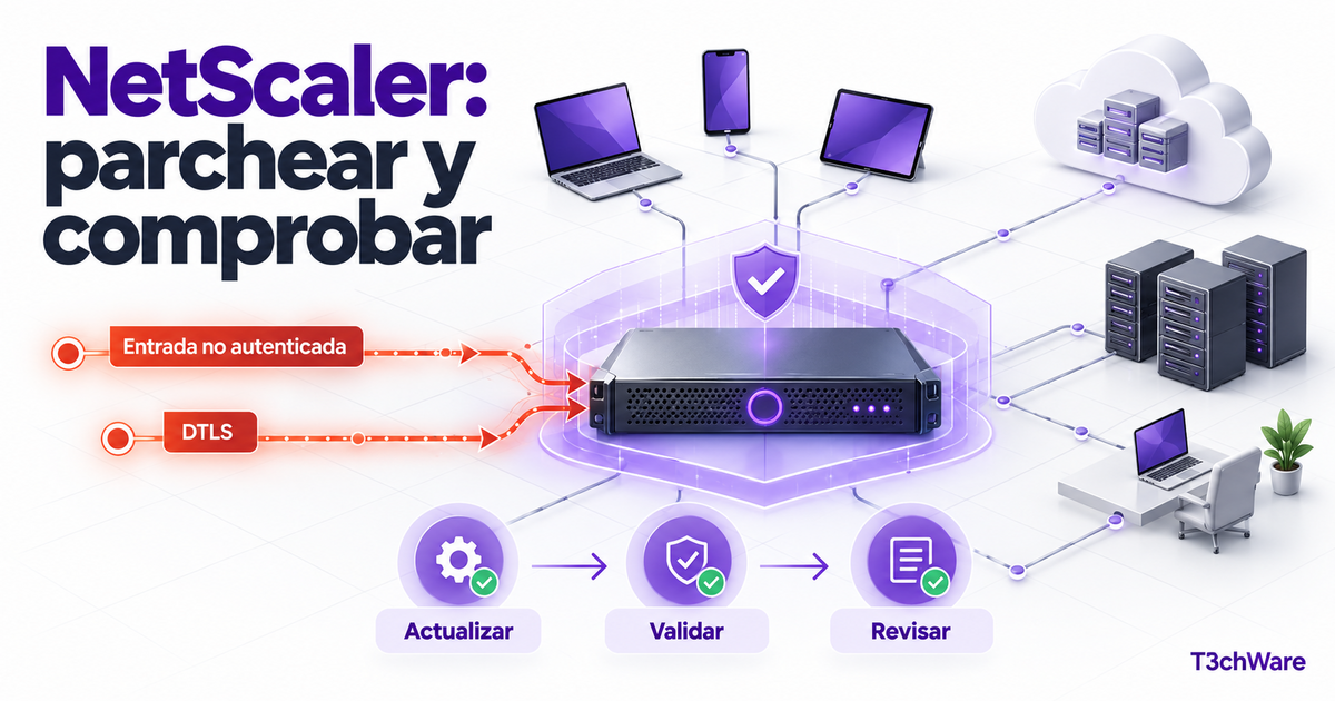 NetScaler: actualización y revisión tras CVE-2026-88771 y CVE-2026-88772