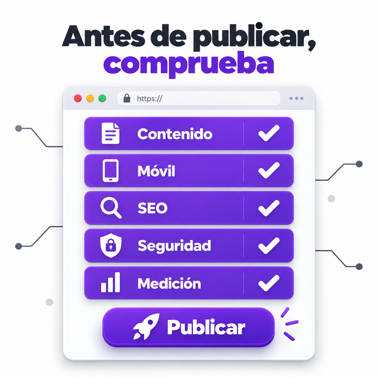 Checklist para publicar una web sin sorpresas