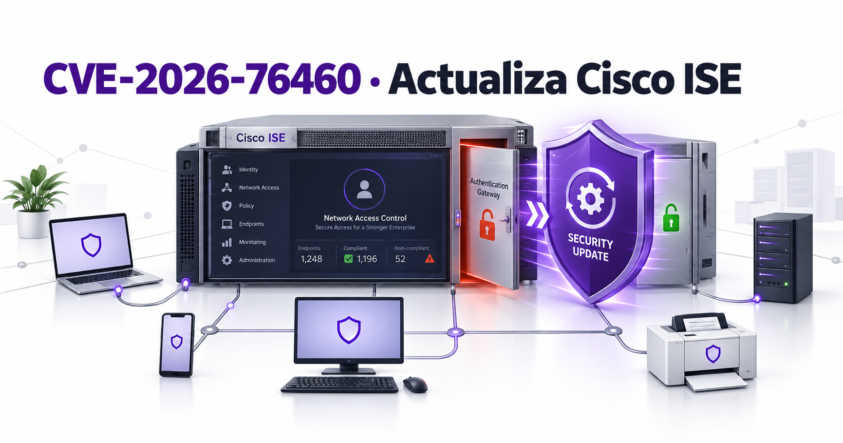 CVE-2026-76460 en Cisco ISE: bypass de autenticación sin solución alternativa